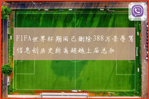 FIFA世界杯期间已删除388万条辱骂信息创历史新高超越上届总和